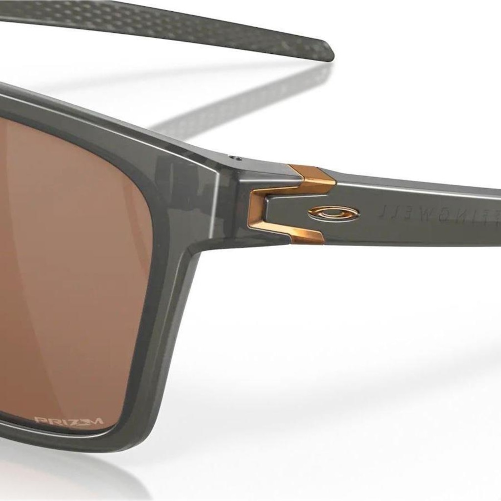 Imagem 4 do produto Óculos de Sol Oakley Leffingwell Matte Grey Smoke - Unissex