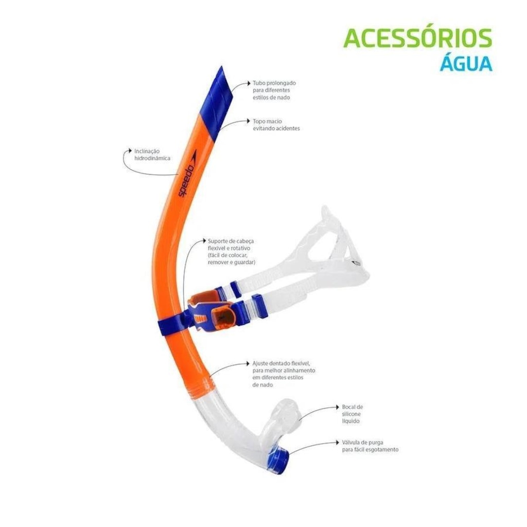 Imagem 2 do produto Respirador Snorkel Frontal Speedo Swim Fast Natação