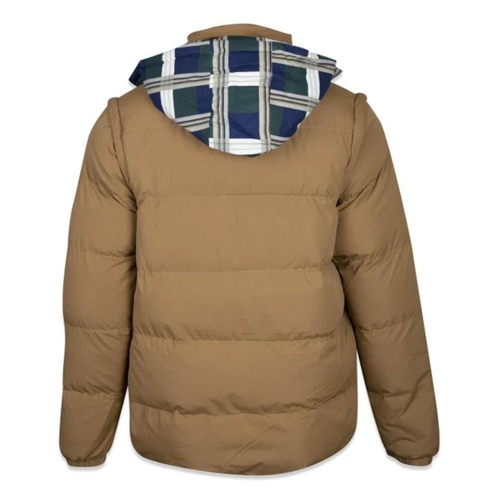 Imagem 2 do produto Jaqueta Puffer com Capuz New Era Modern Classic Plaid - Masculina