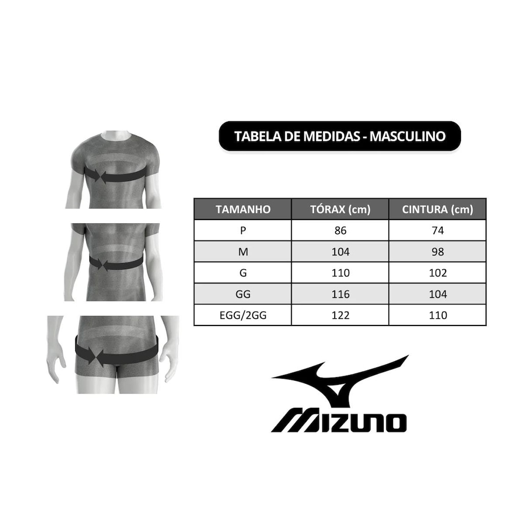 Imagem 4 do produto Camiseta Mizuno Basic Logo - Masculina