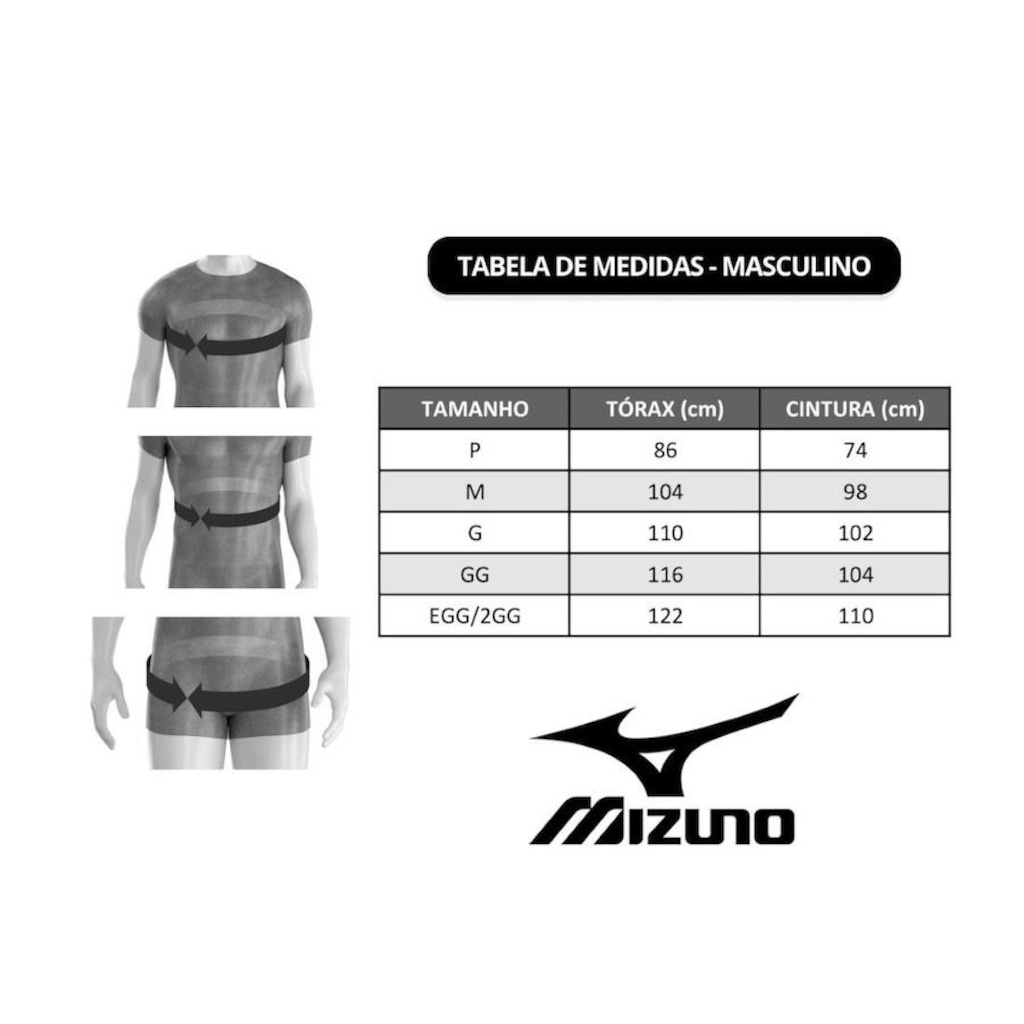 Imagem 4 do produto Camiseta Mizuno Basic Logo - Masculina