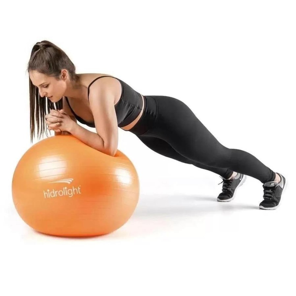 Imagem 3 do produto Bola de Exercícios Suiça com Bomba de Ar Hidrolight Academia - Pilates - Yoga - 55cm