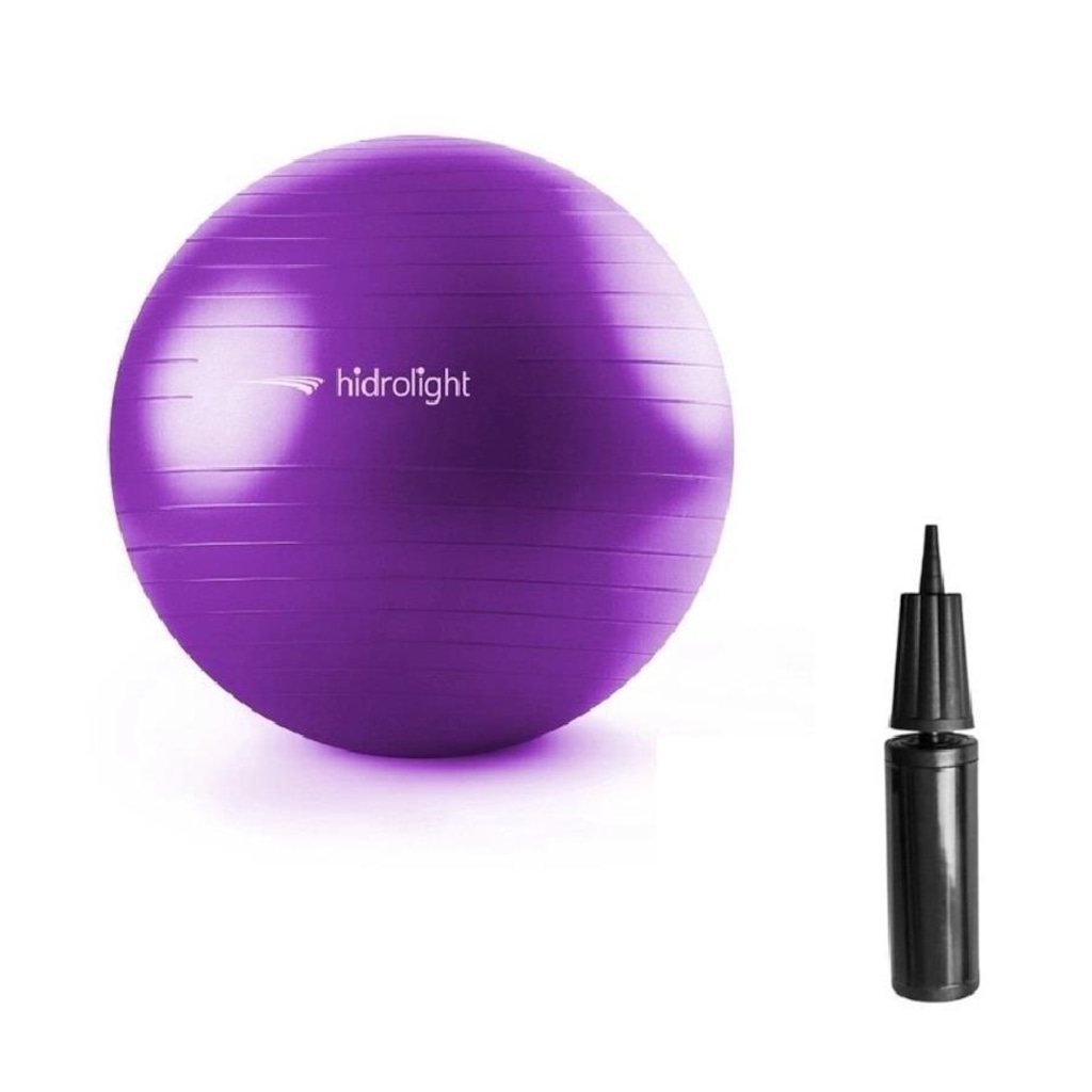 Imagem 2 do produto Bola de Exercícios Suiça com Bomba de Ar Hidrolight FL13B 65cm - Academia - Pilates - Yoga