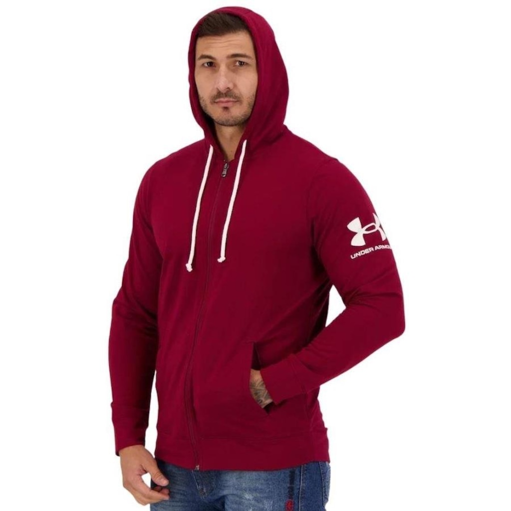 Imagem 3 do produto Jaqueta com Capuz Under Armour Rival Terry FZ HD - Masculina