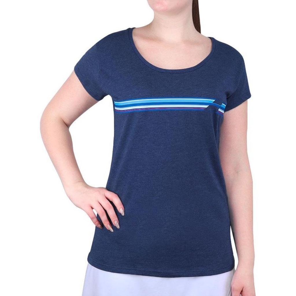 Imagem 2 do produto Camiseta Babolat Exercise Stripes Tee - Feminina
