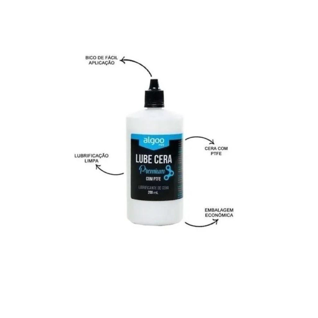 Imagem 4 do produto Lubrificante Corrente Bike Cera Algoo Premium 200 ml