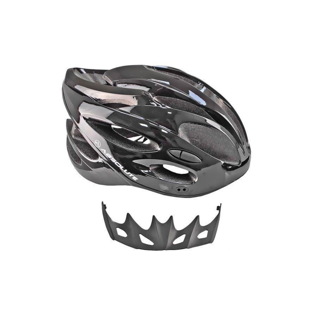 Imagem 2 do produto Capacete para Ciclismo Absolute Nero com sinalizador led traseiro