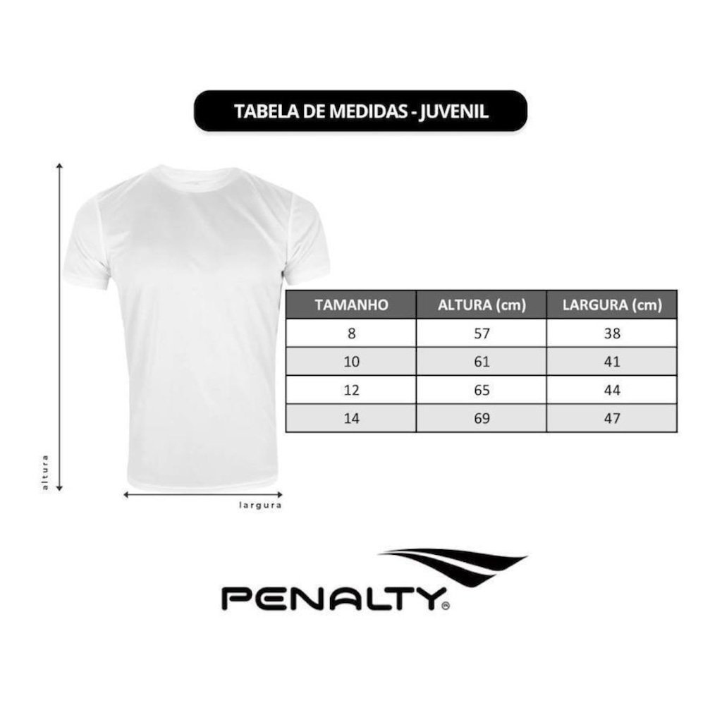 Imagem 4 do produto Kit Camisa Penalty X - 2 Unidades - Infantil