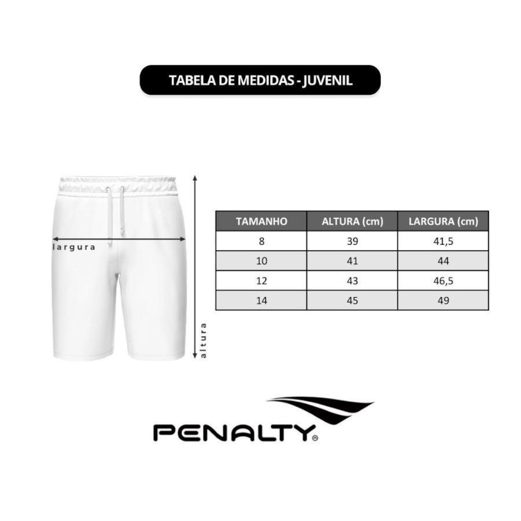 Imagem 5 do produto Calção Penalty X - 2 Unidades - Infantil