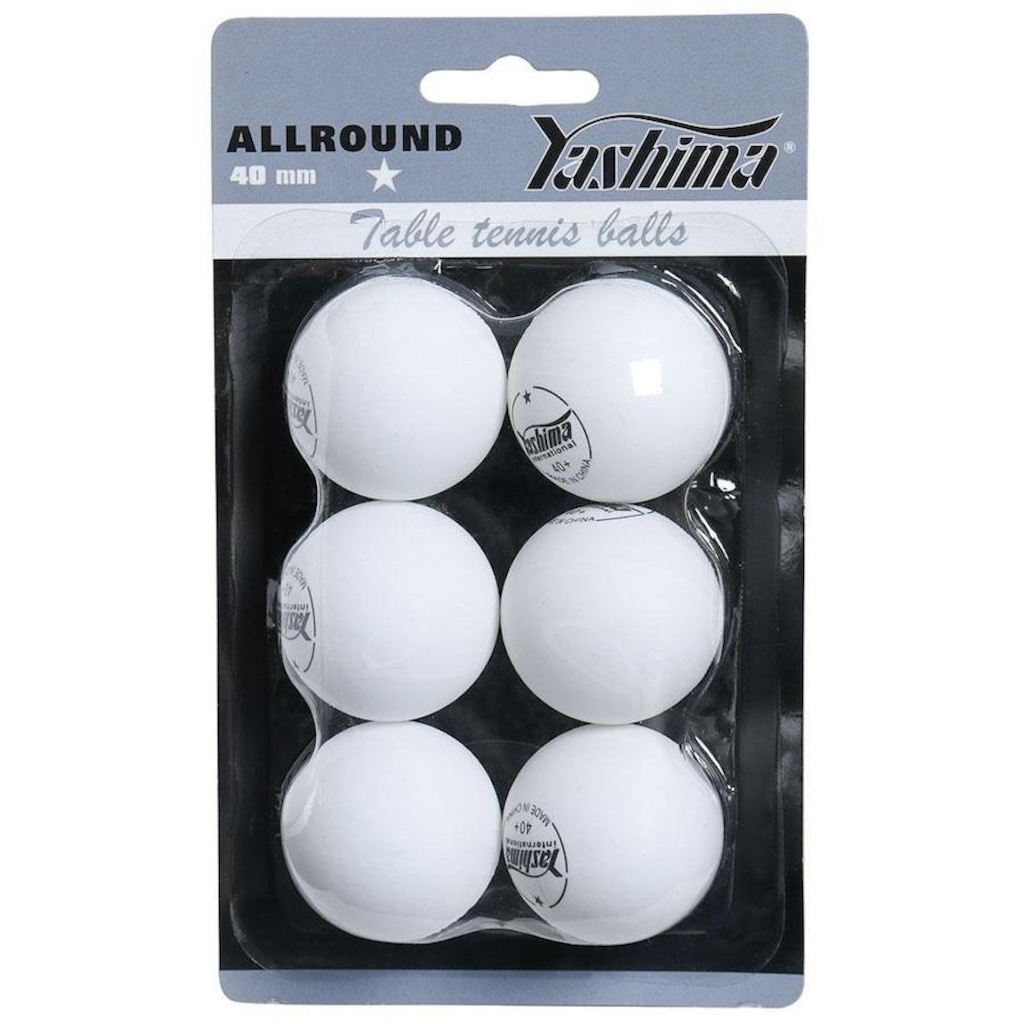 Imagem 4 do produto Kit Bola de Tênis de Mesa Yashima 1 Estrela Plástico com 6 Unidades