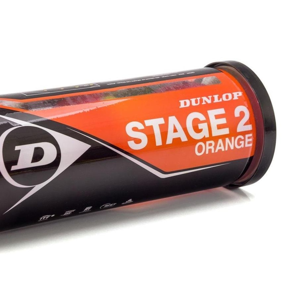 Imagem 2 do produto Bola de Tênis e Beach Tennis Dunlop Stage 2 - Pack com 3 Tubos