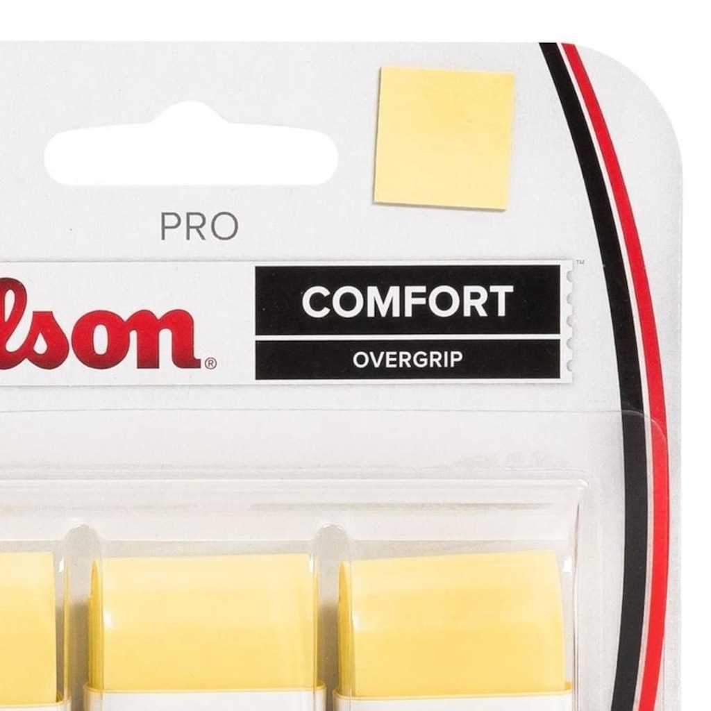 Imagem 2 do produto Overgrip Wilson Empunhadura Raquete Pro Comfort - 3 Unidades