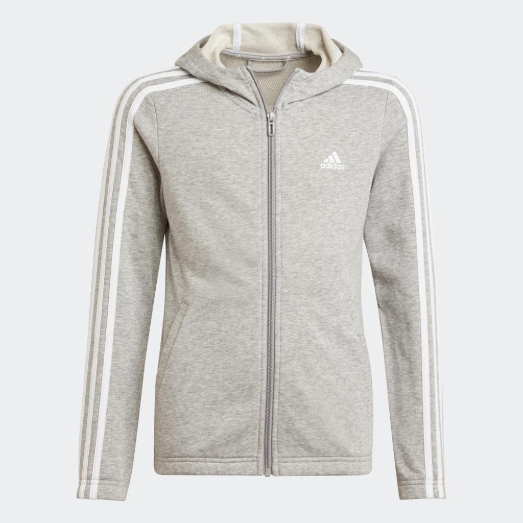 Imagem 2 do produto Blusão de Moletom com Capuz Essentials 3 Stripes - Infantil