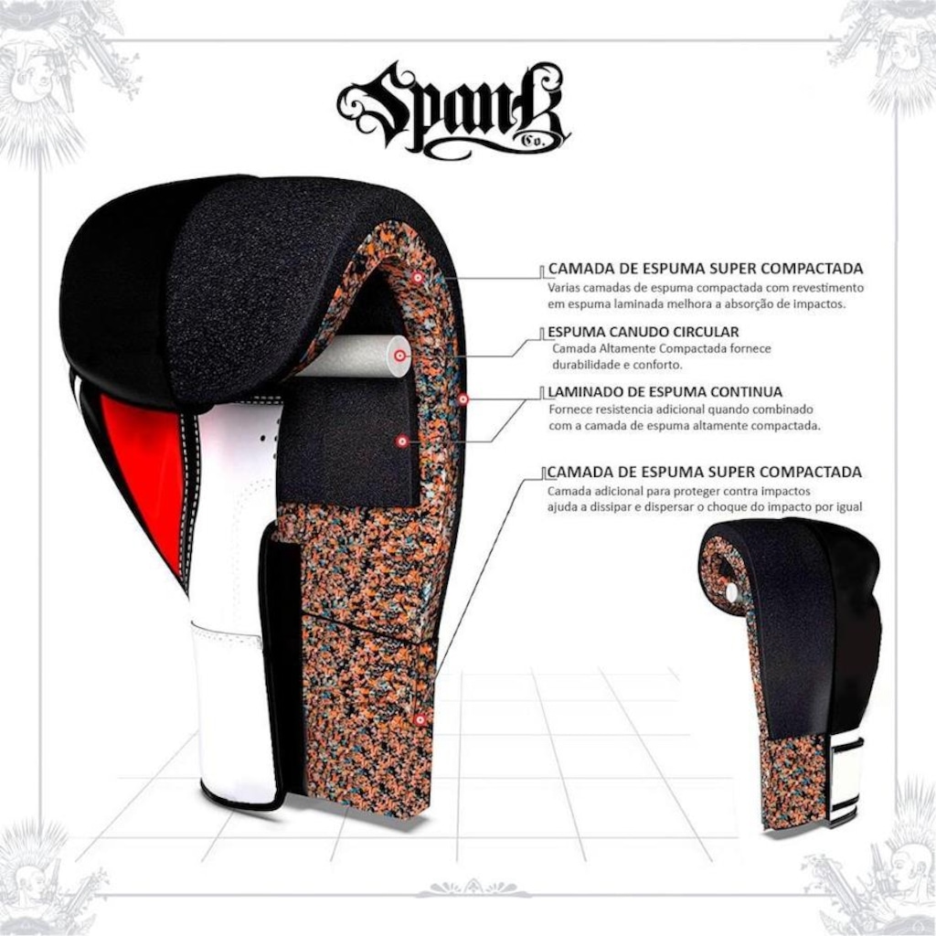 Imagem 4 do produto Luva de Boxe e Muay Thai Spank - Infantil - 6oz
