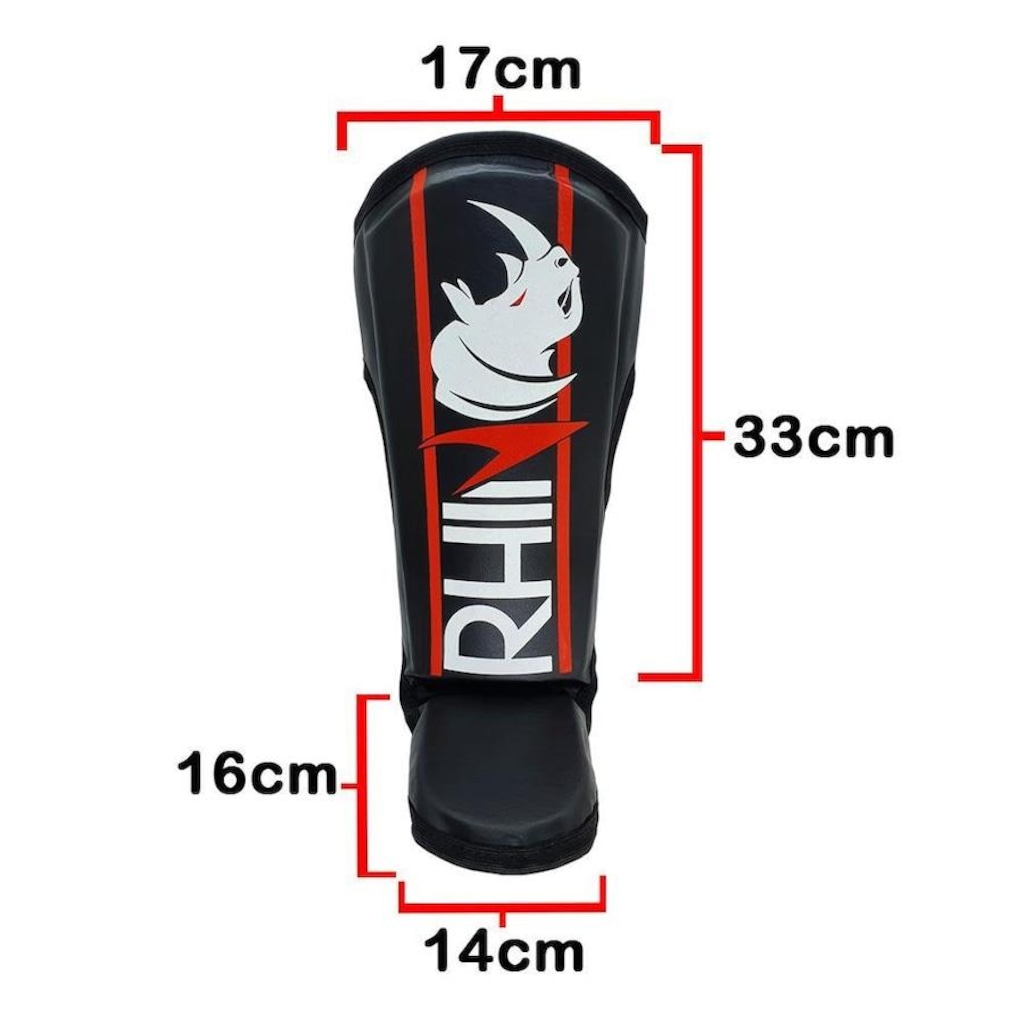 Imagem 4 do produto Kit de MuayThai Rhino Luva Caneleira Bandagem Bucal Bolsa