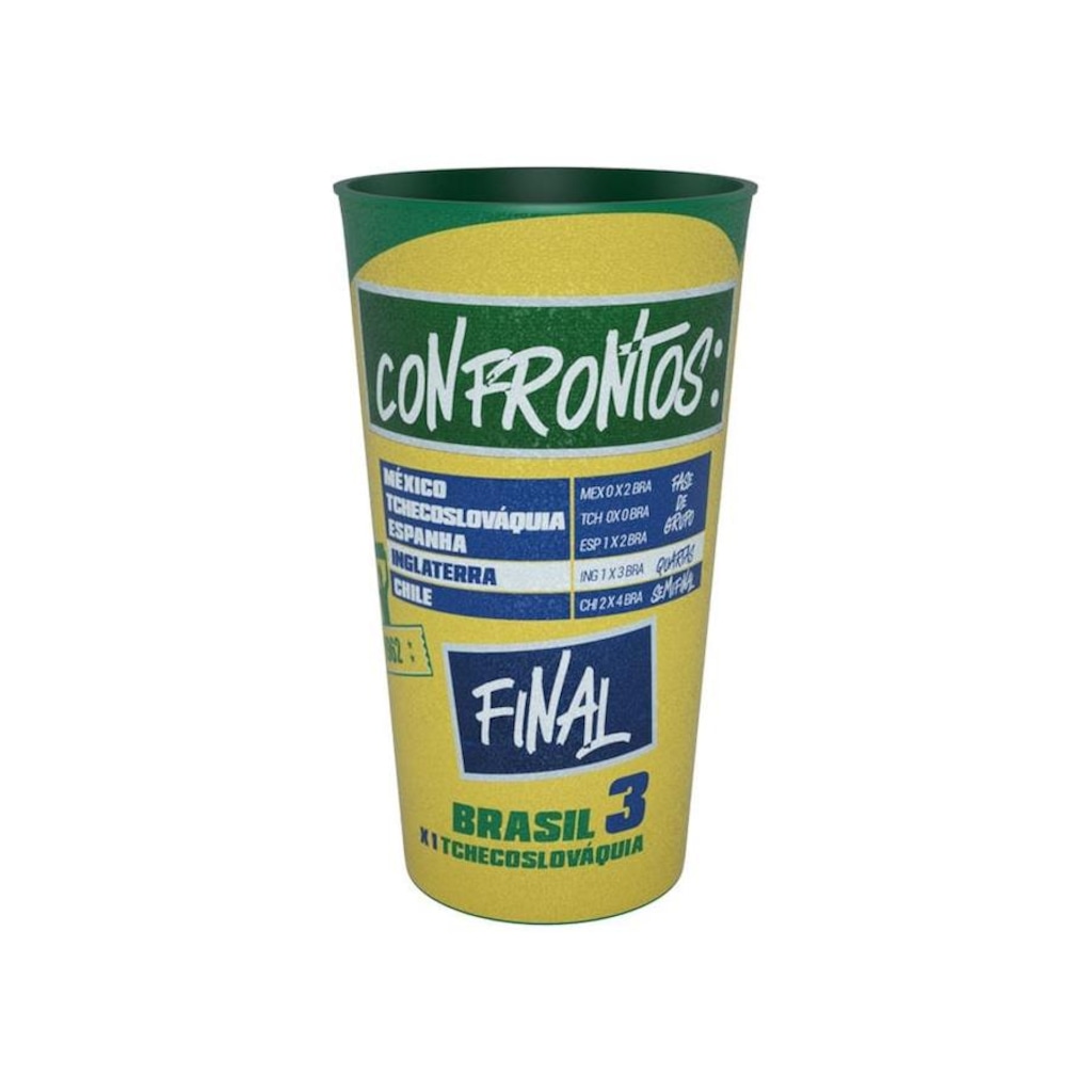 Imagem 2 do produto Copo ML Sports Brasil Bicampeão 1962 - 770ml