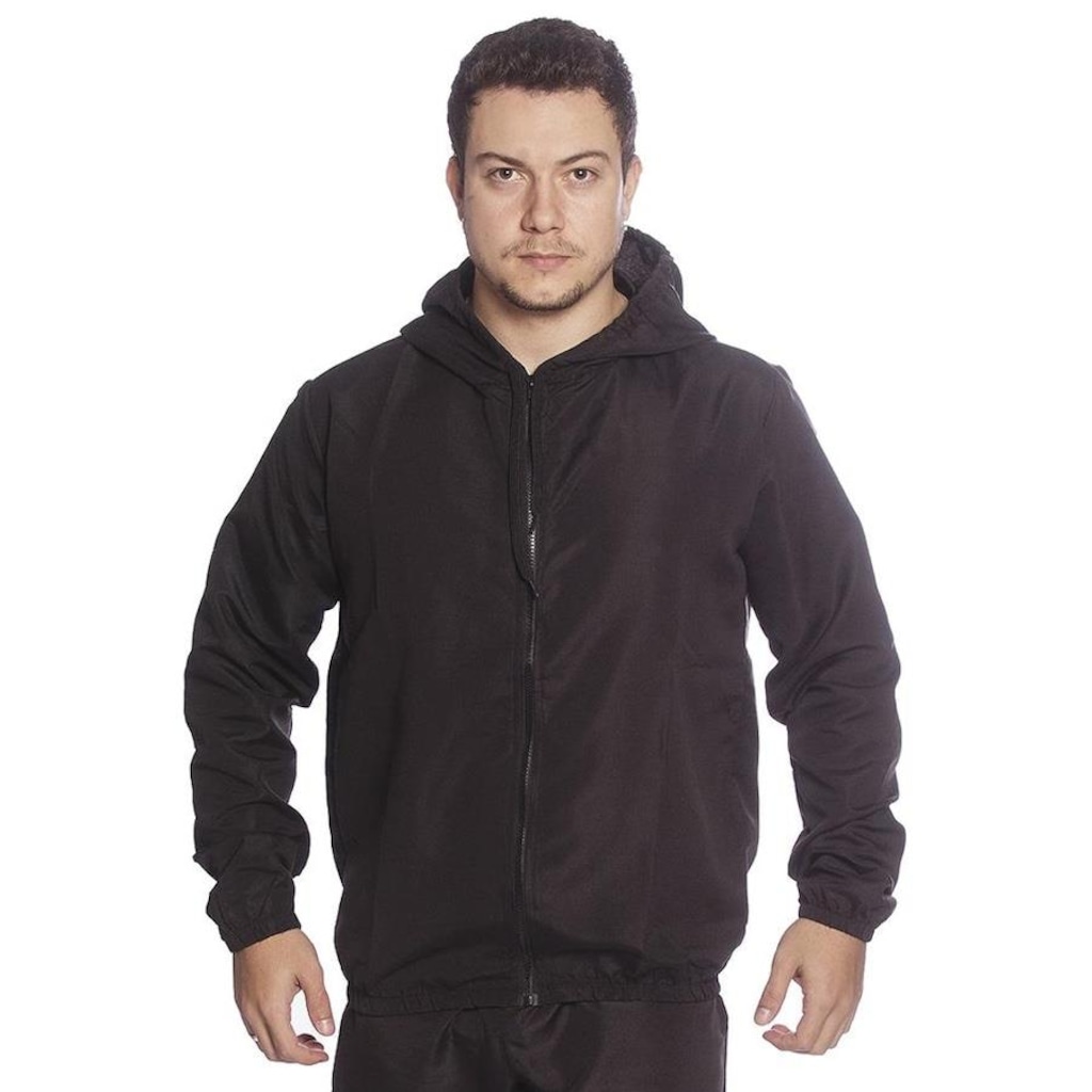 Imagem 2 do produto Jaqueta Corta Vento com Zíper e Capuz TM001 New Fox - Masculina