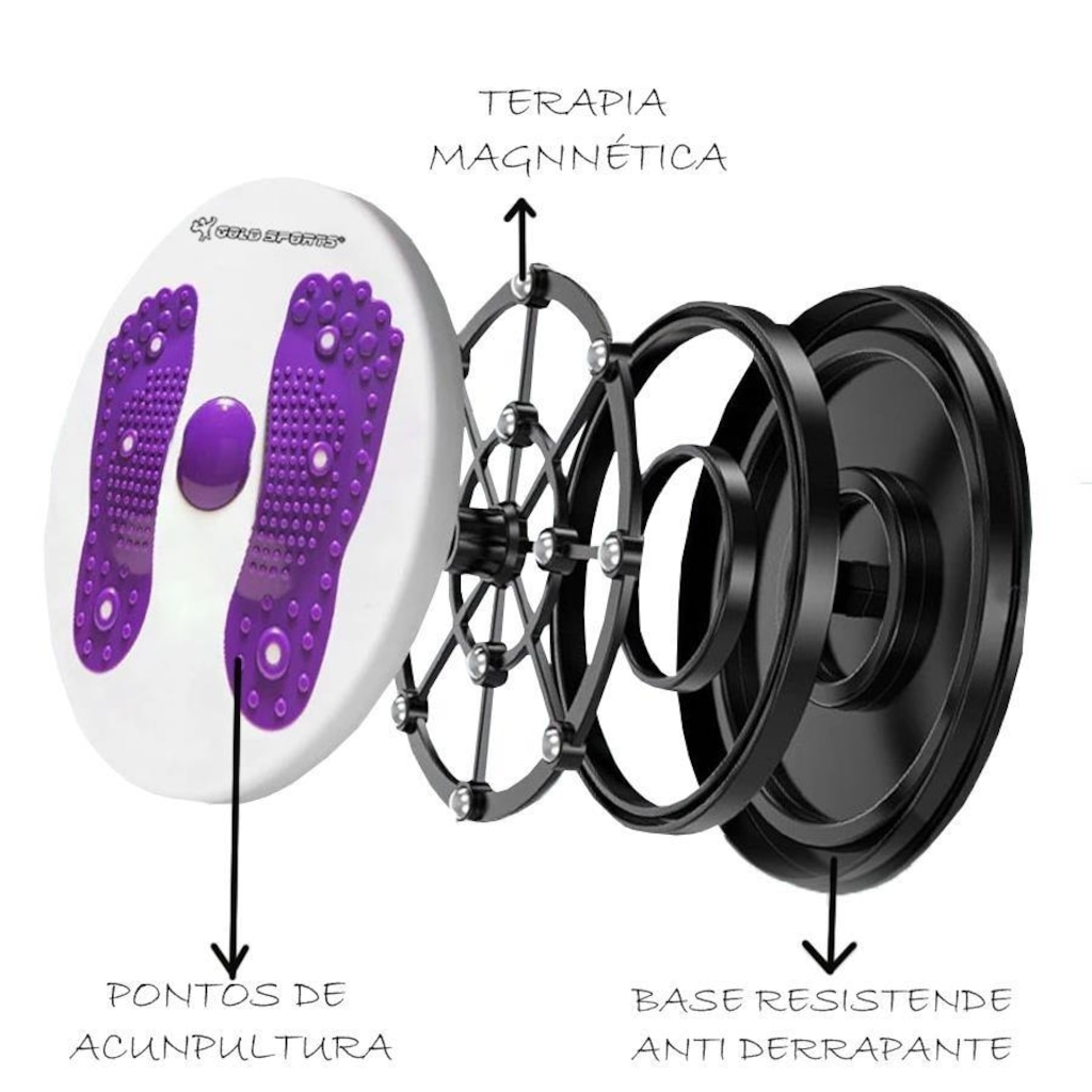 Imagem 4 do produto Disco de Equilíbrio Gold Sports com Alças para Exercícios Twister