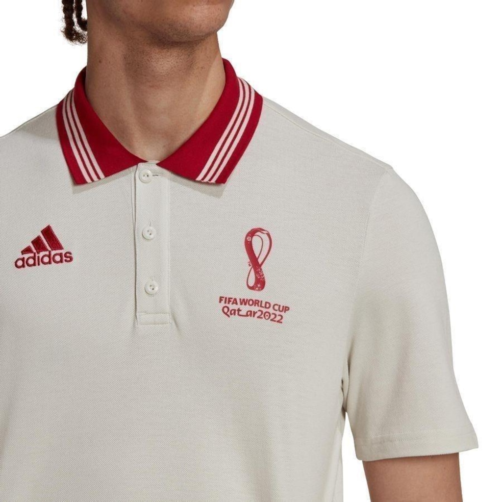 Imagem 5 do produto Camisa Polo adidas Oficial Copa do Mundo Fifa 2022 - Masculina