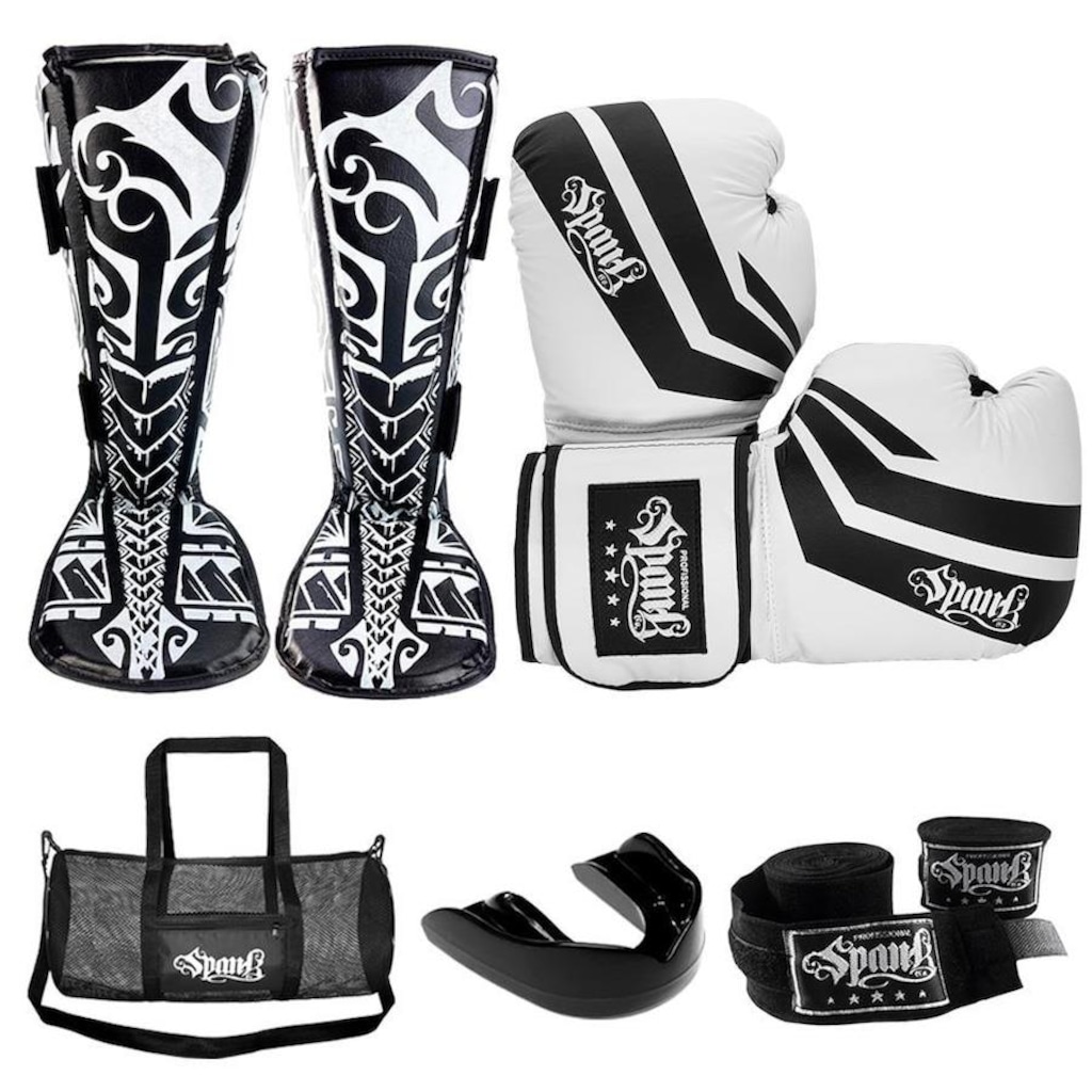 Imagem 1 do produto Kit de Muay Thai Spank CONFY Kickboxing com Bolsa - Adulto