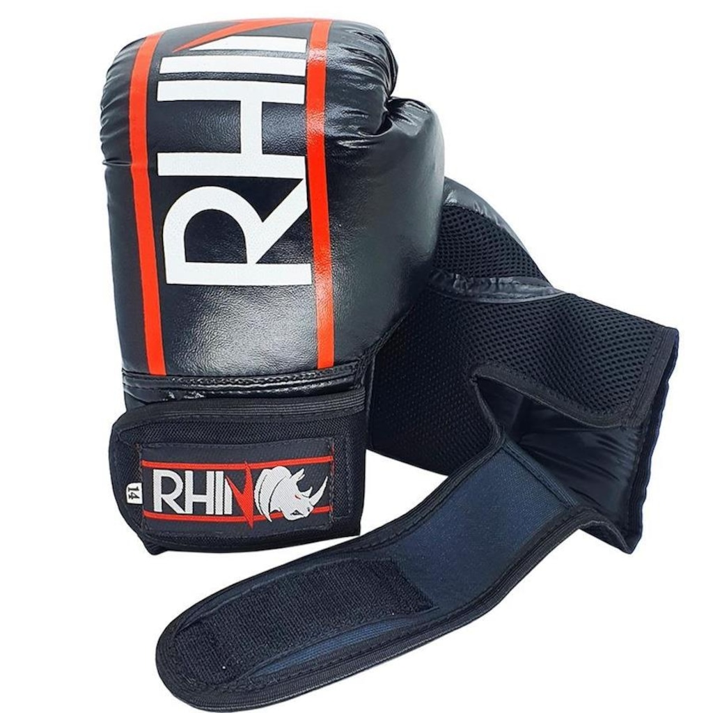 Imagem 2 do produto Kit de Boxe Rhino com Luvas + Bandagem + Bucal