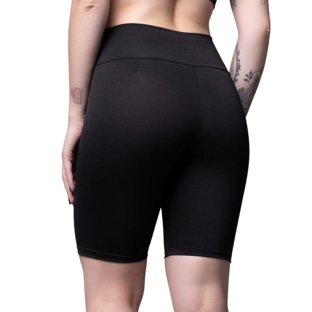 Imagem 2 do produto Bermuda Ciclista Vekyo Suplex Cos Cintura Alta - Feminina