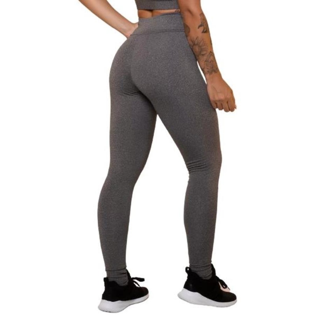 Imagem 5 do produto Kit de Calça Legging Belmento Suplex Básica Cintura Alta - Feminina - 2 Unds