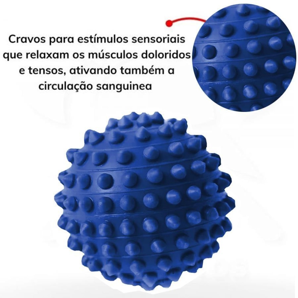 Imagem 2 do produto Bola Gold Sports Exercitadora Fisioterapia - 10cm