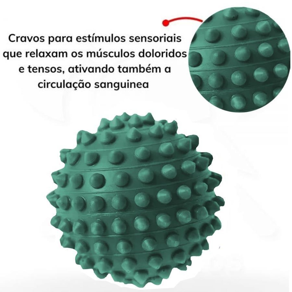 Imagem 2 do produto Bola Gold Sports Exercitadora Fisioterapia - 10cm