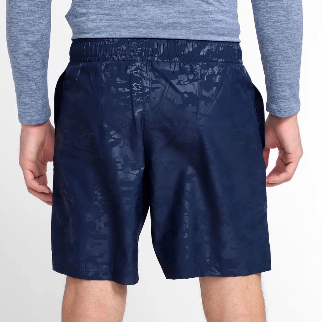 Imagem 2 do produto Short Under Armour Woven Emboss Masculino - Marinho e Branco