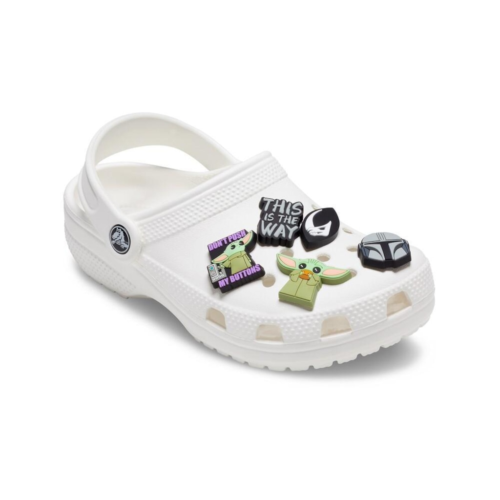 Imagem 2 do produto Kit de Acessórios para Sandália Crocs Jibbitz The Mandalorian Disney - 5 Unds