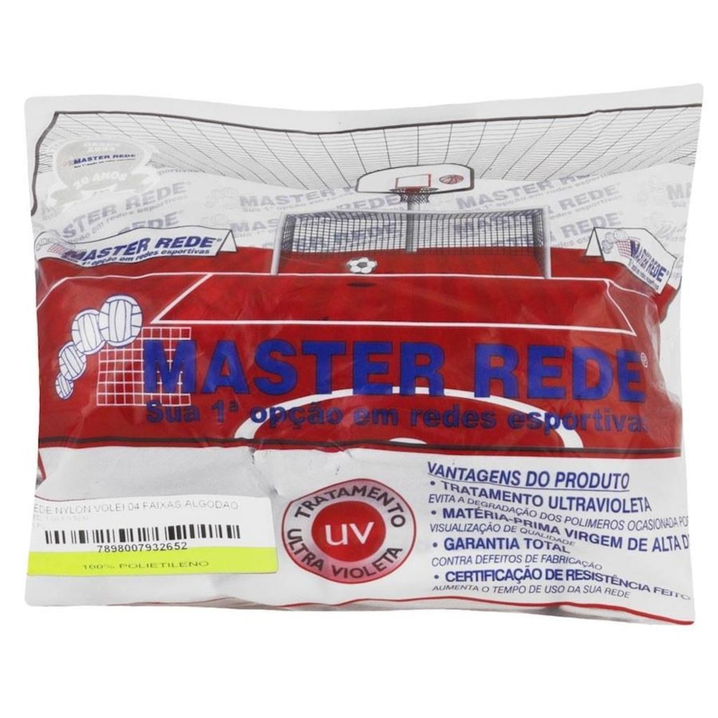 Imagem 2 do produto Rede de Vôlei Master Rede com 4 Faixas