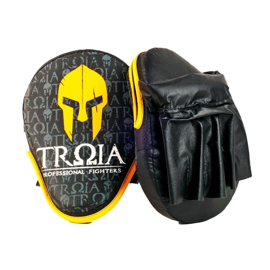 Imagem 2 do produto Kit de Luta Troia: Aparador de Chute + Manopla Foco Profight - Adulto