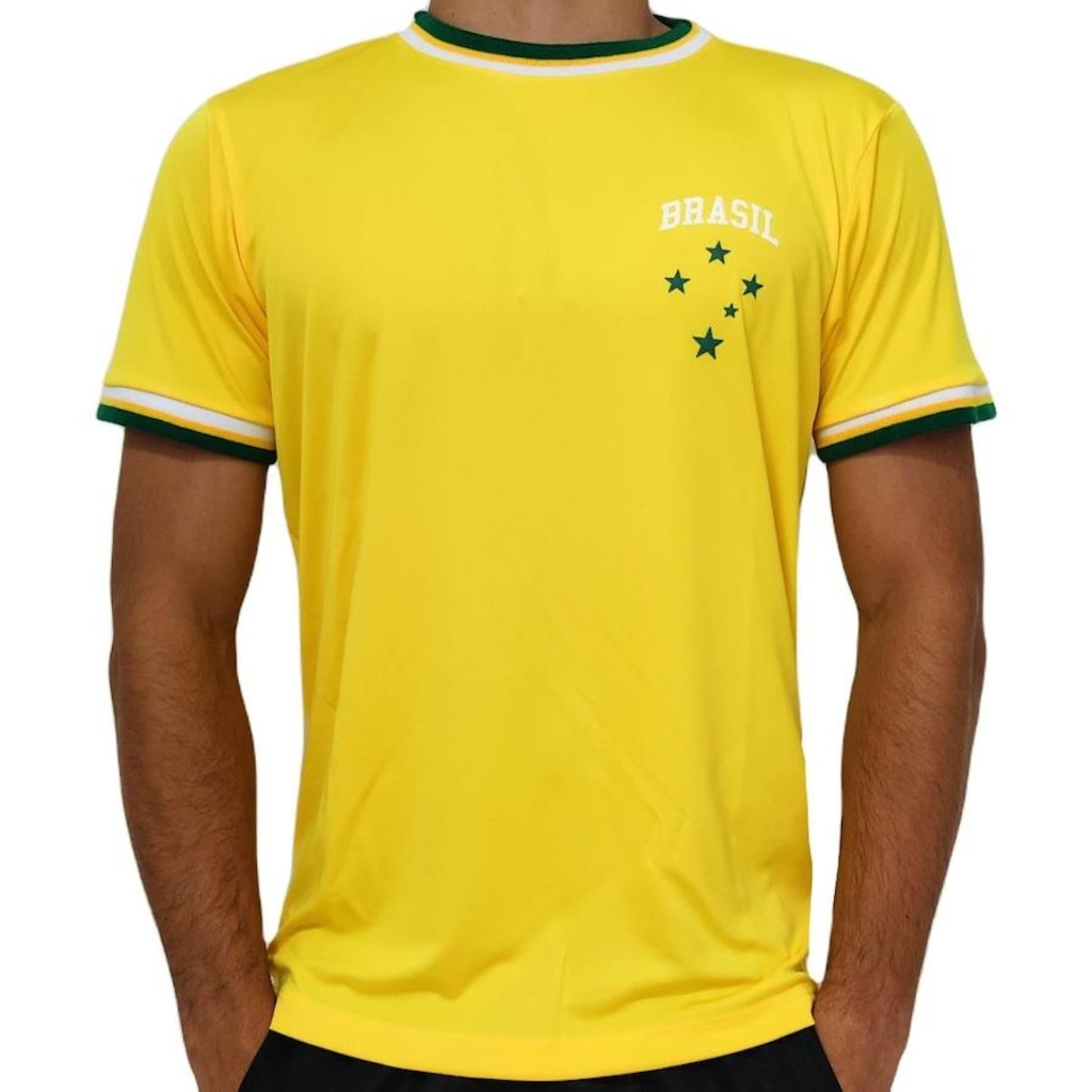 Imagem 2 do produto Camisa Brasil Torcedor Estrela Amarela Wunder - Masculina