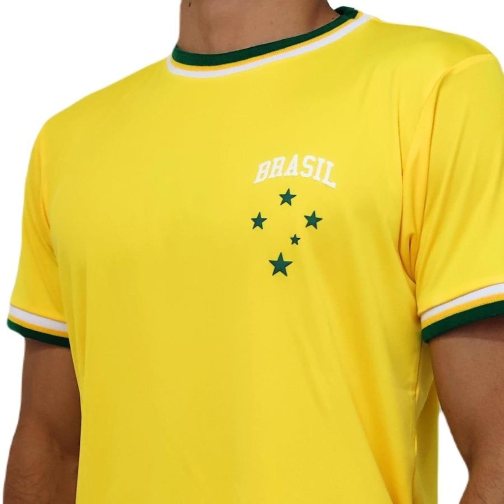 Imagem 3 do produto Camisa Brasil Torcedor Estrela Amarela Wunder - Masculina