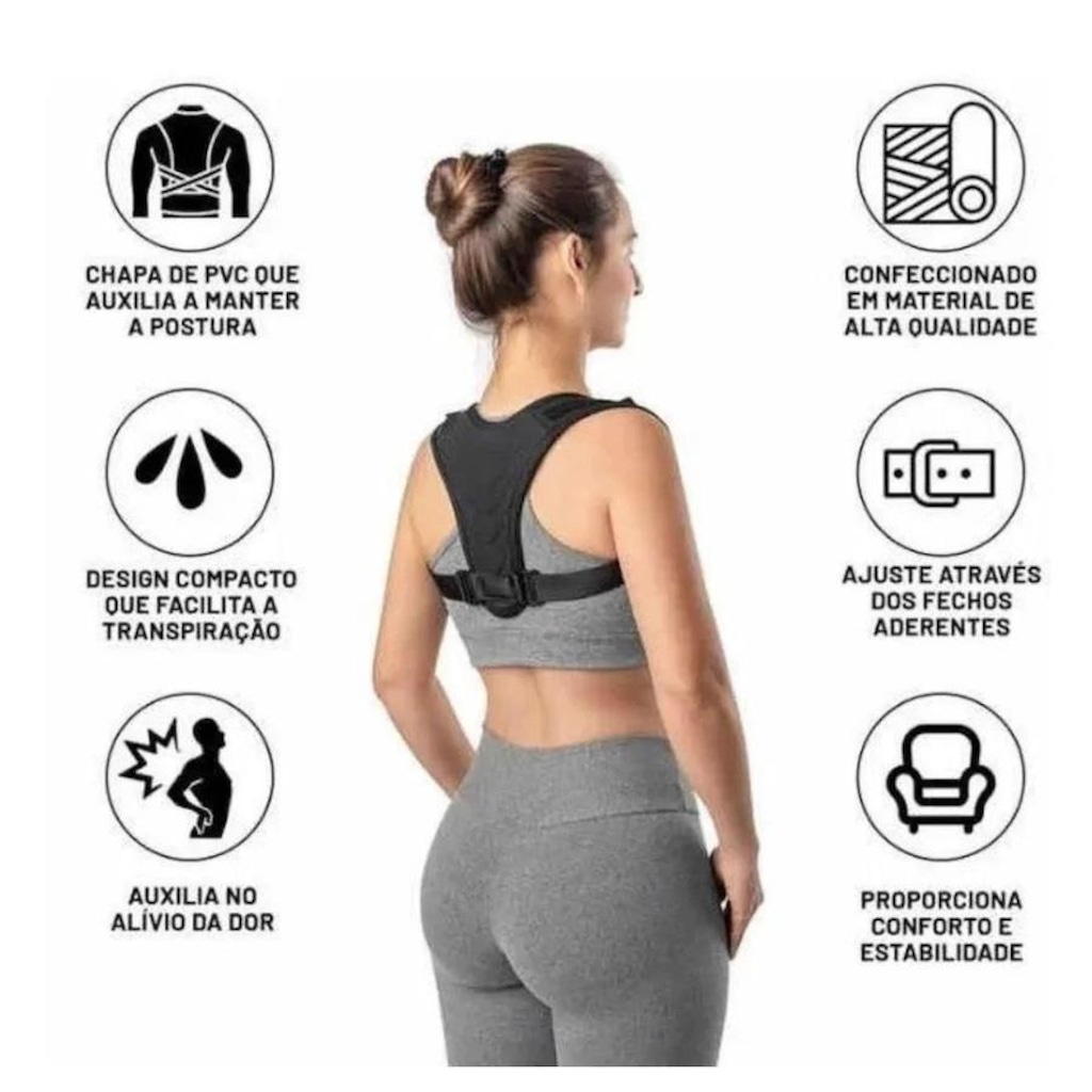 Imagem 3 do produto Colete Corretor Postural Hidrolight Lean - Unissex
