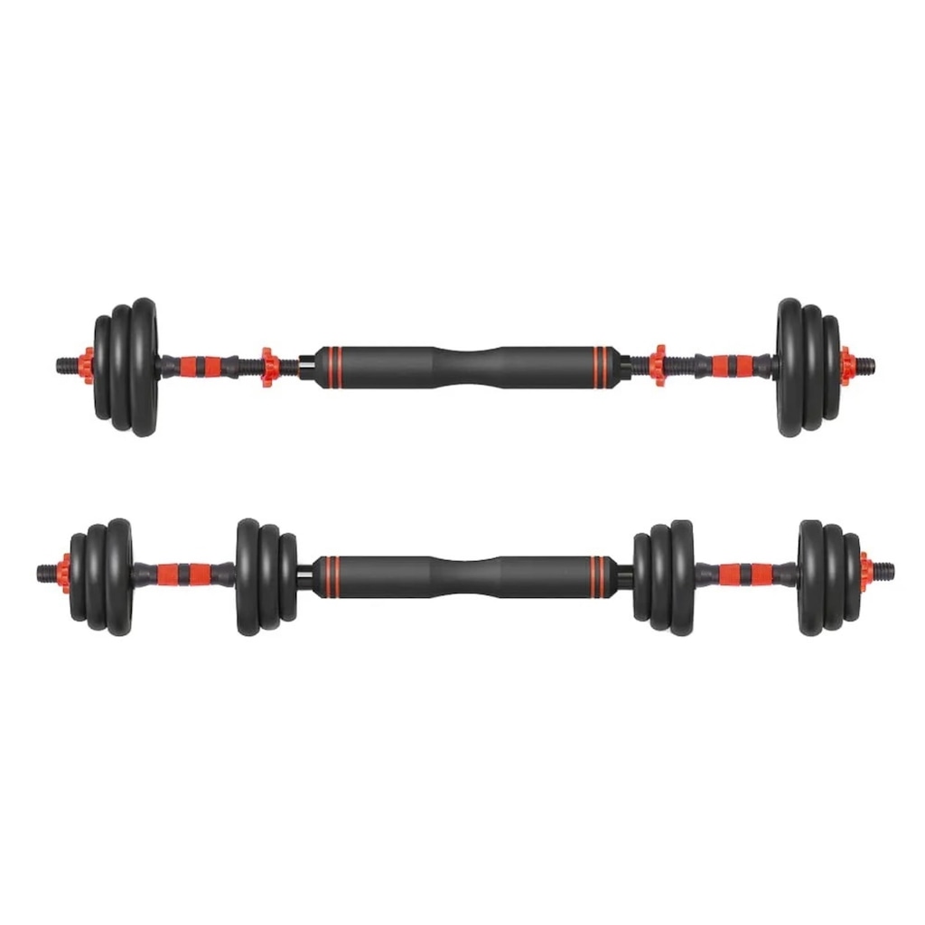 Imagem 4 do produto Kit Musculação Completo Yangfit com Barra Anilha + Halter + Kettlebell - 40kg