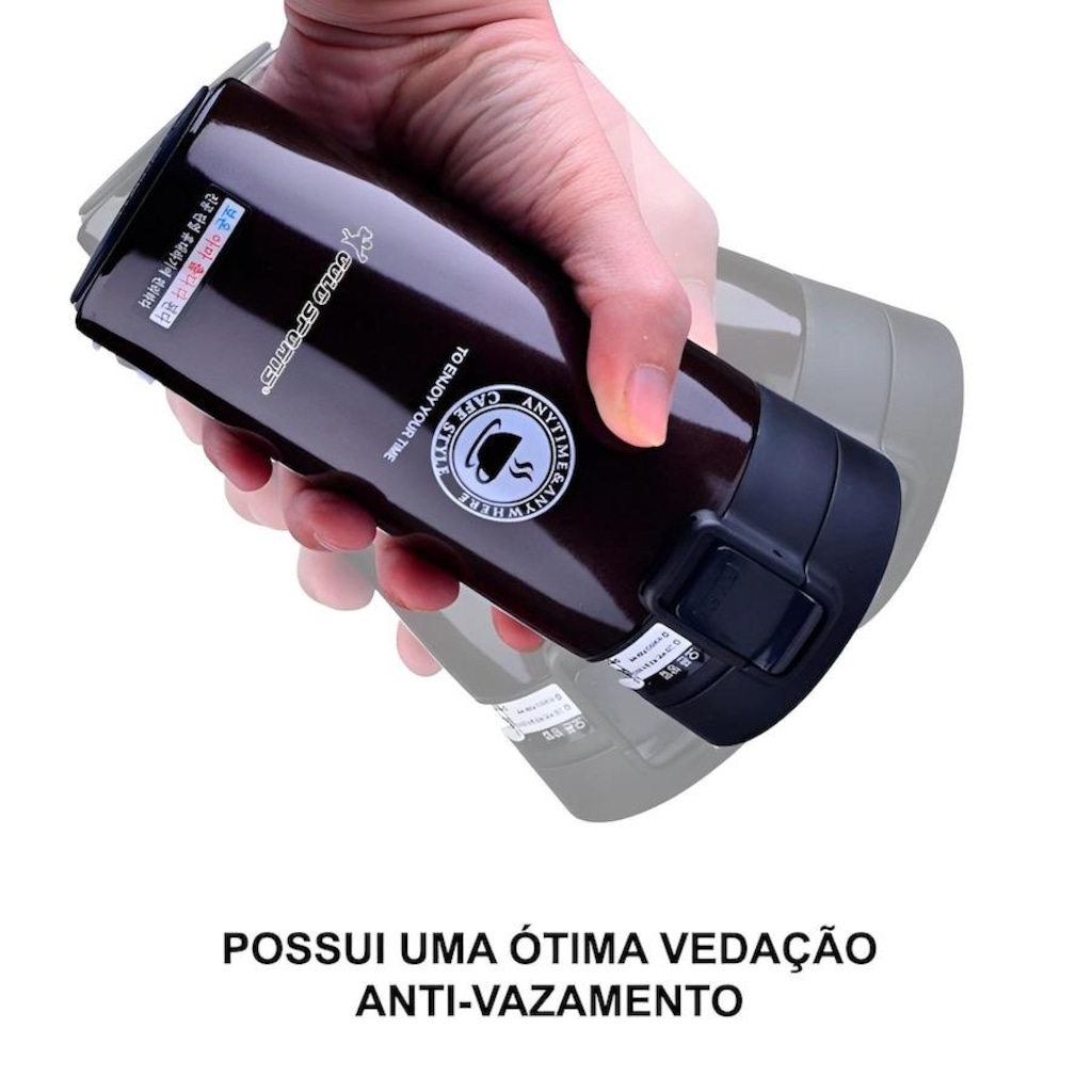Imagem 3 do produto Copo Térmico com Tampa Gold Sports Thermique Plus Aço Inoxidável 304 - 500ml