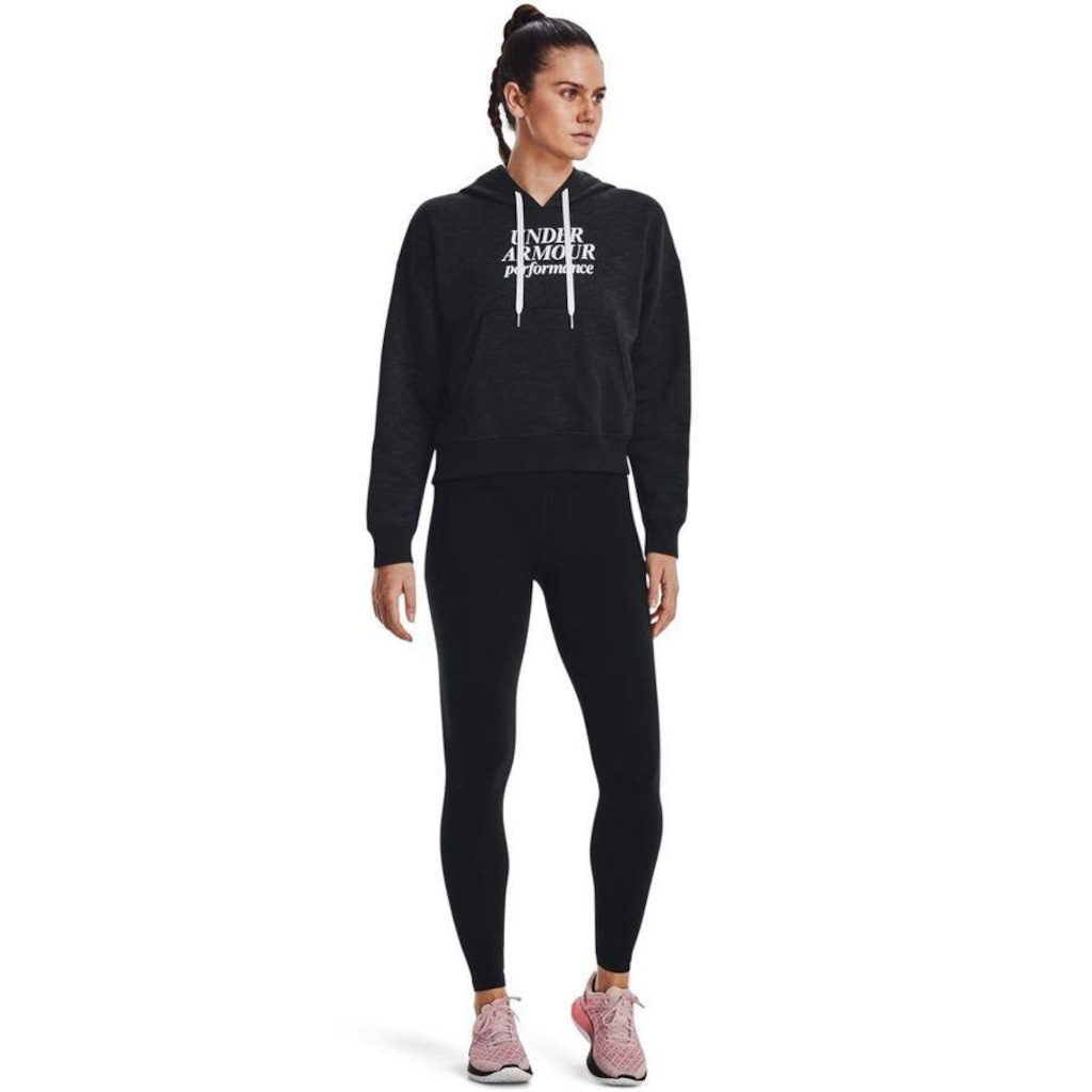 Imagem 4 do produto Blusão de Moletom com Capuz Under Armour Essential Script Hoodie - Feminino