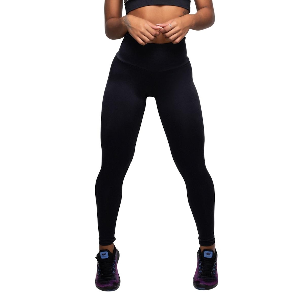 Imagem 2 do produto Kit Calça Legging Belmento Básica Cintura Alta - 2 Unidades - Feminina
