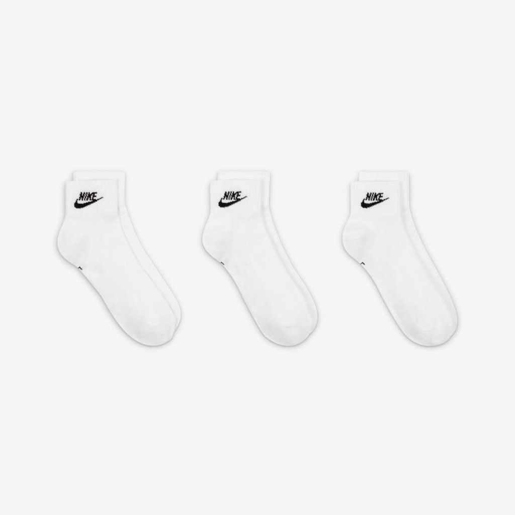 Imagem 4 do produto KIt de Meias Cano Mèdio Nike Everyday Essential - Unissex - 3 Pares