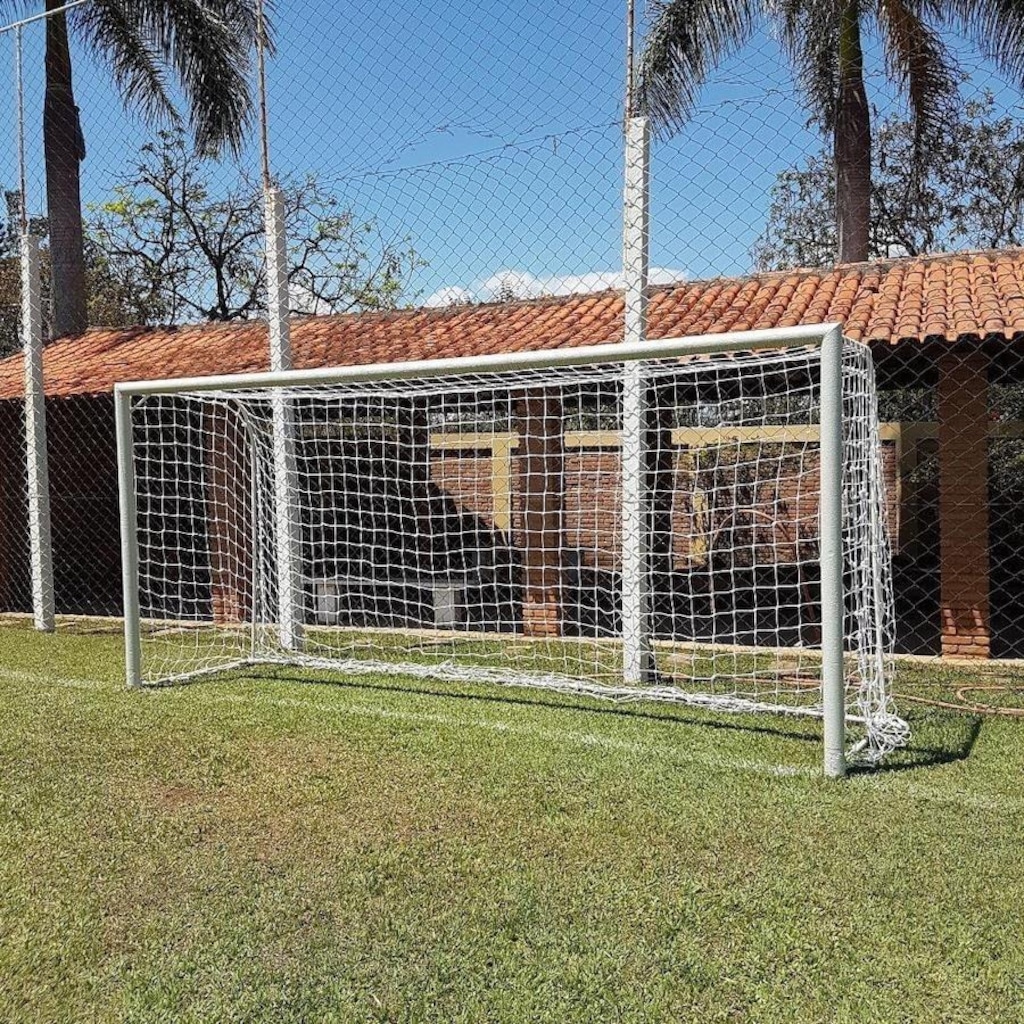 Imagem 3 do produto Rede para Trave de Gol Society Suiço 4mts Caixote Fio 4 Seda Gismar Redes - Par