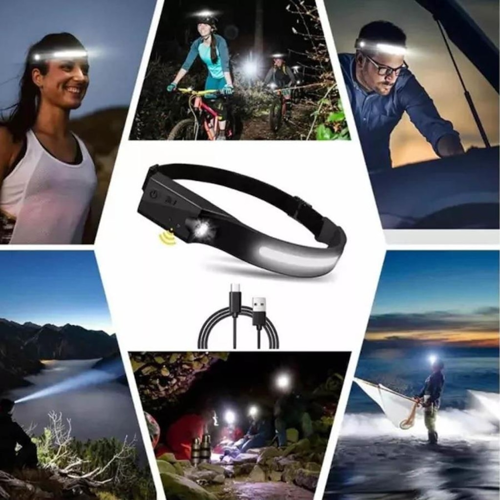 Imagem 5 do produto Lanterna de Cabeça Sml Pro Led com Sensor de Movimento