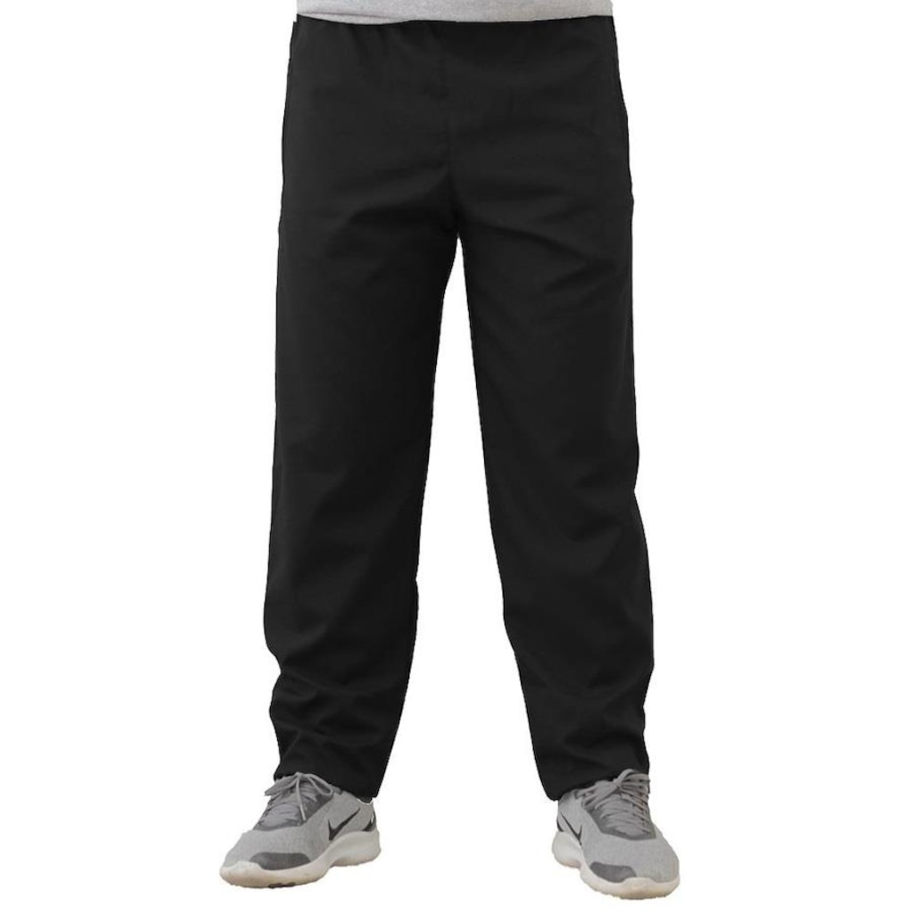 Imagem 2 do produto Calça Tactel Black Bear Lisa Esportiva com Bolsos - Masculina