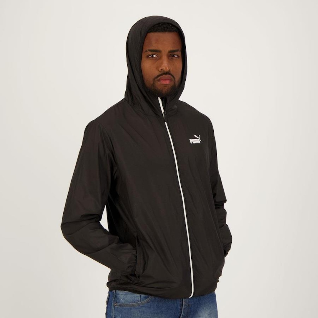 Imagem 2 do produto Jaqueta com Capuz Puma Corta Vento ESS Solid - Masculina