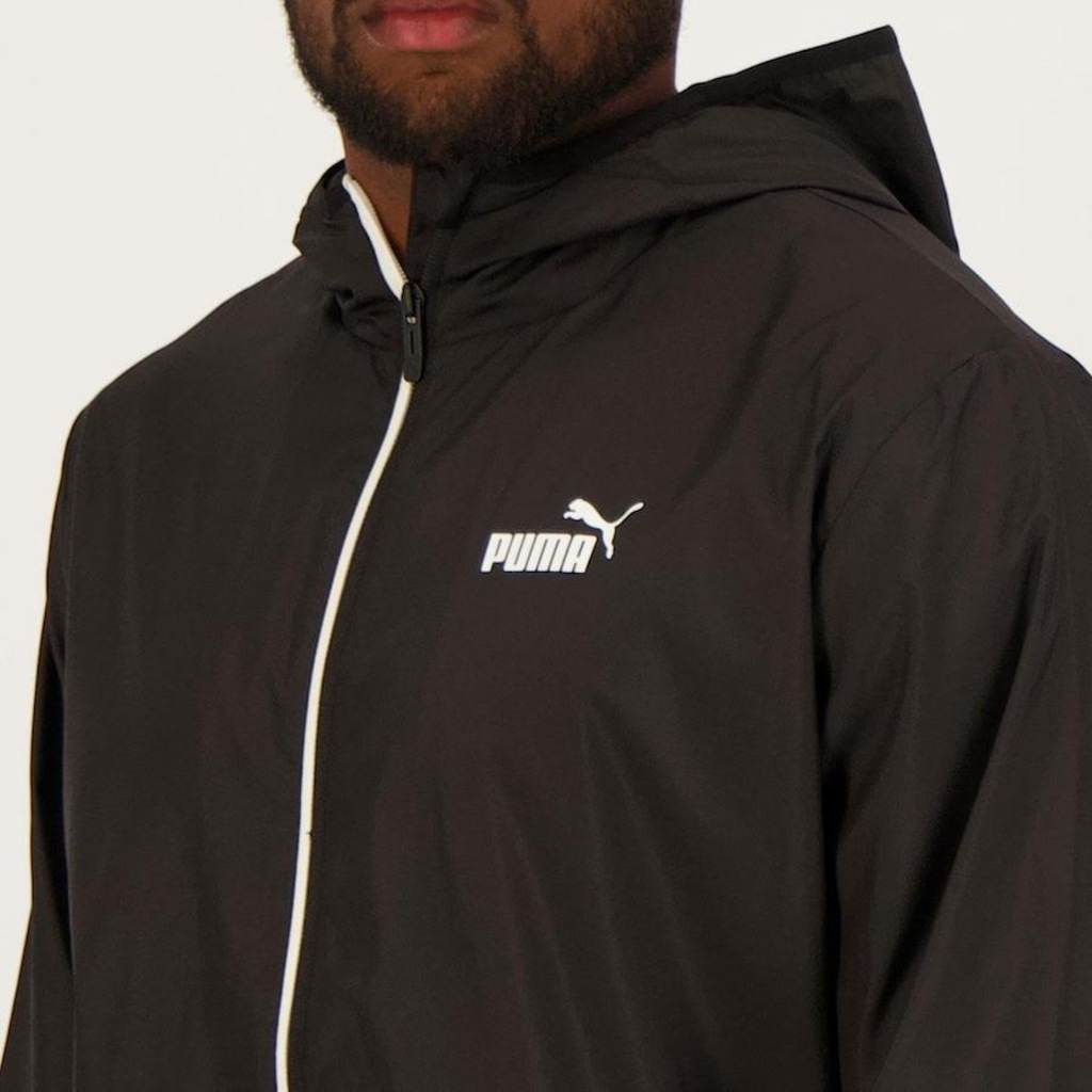 Imagem 4 do produto Jaqueta com Capuz Puma Corta Vento ESS Solid - Masculina