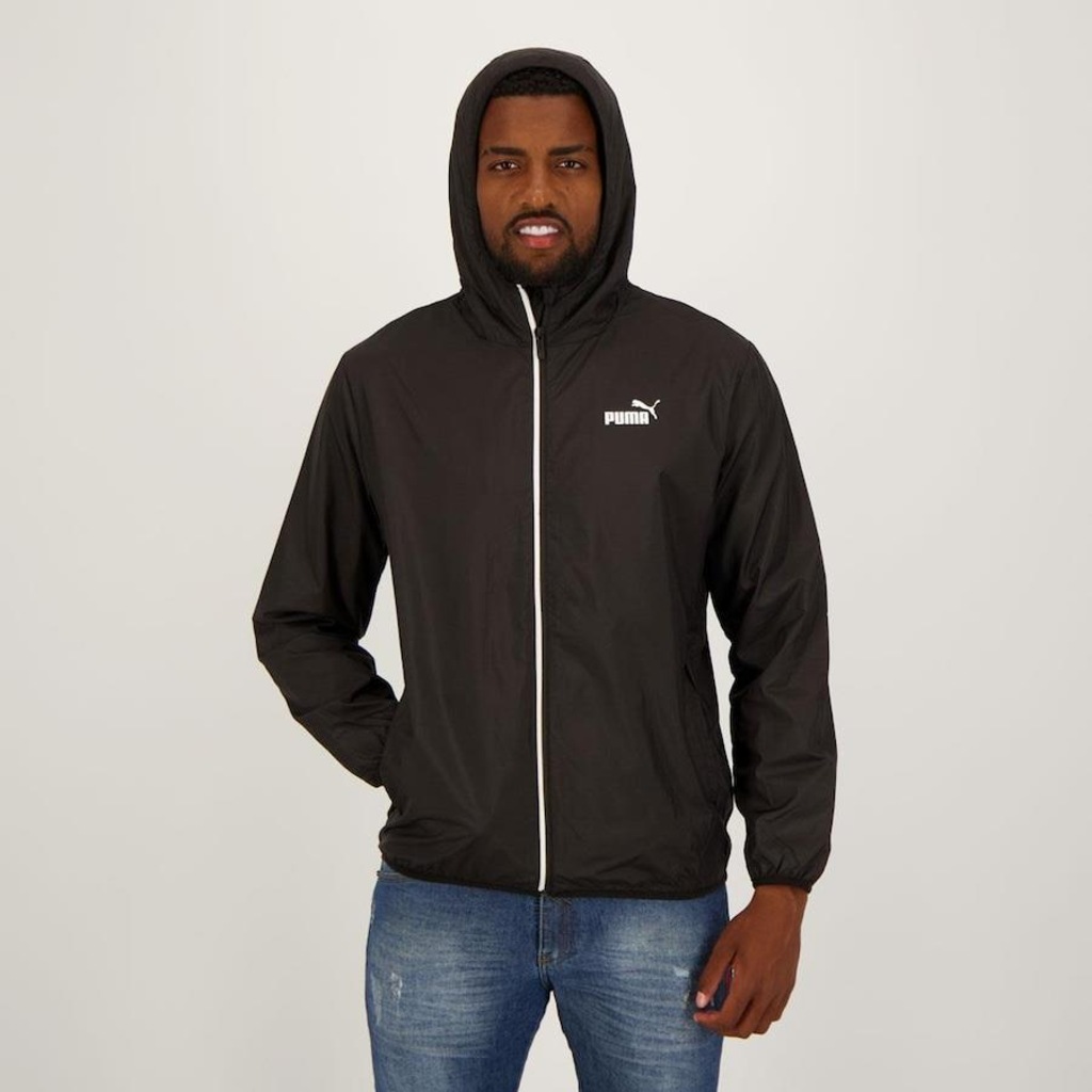Imagem 5 do produto Jaqueta com Capuz Puma Corta Vento ESS Solid - Masculina