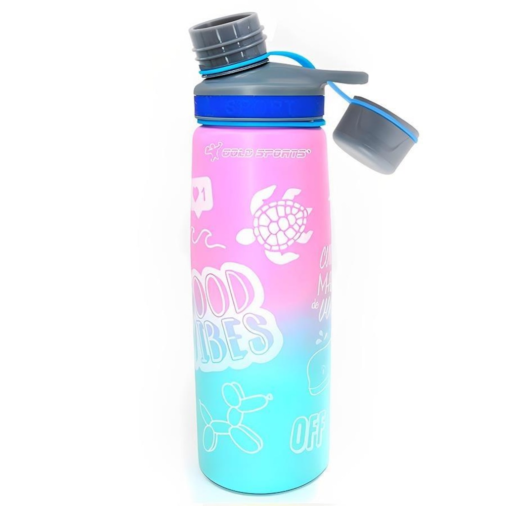 Imagem 3 do produto Garrafa Térmica Gold Sports Good Happy - 750ml