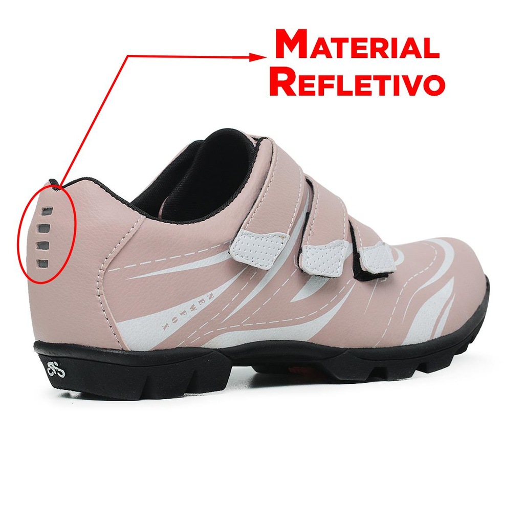 Imagem 4 do produto Sapatilha de Ciclismo New Fox Bike Reflective - Adulto + Lanterna Led Traseira