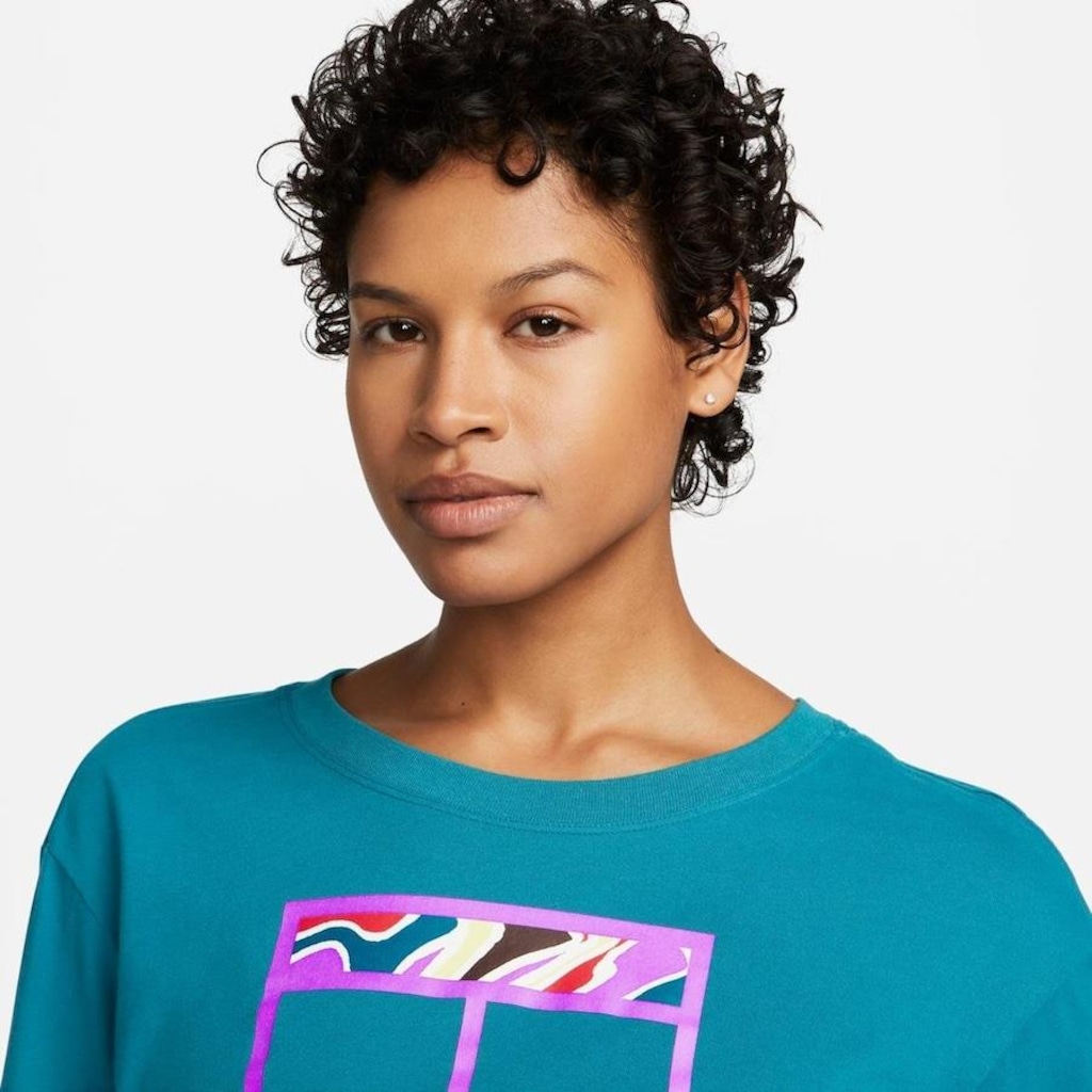 Imagem 3 do produto Camiseta NikeCourt Dri-FIT Slam - Feminina